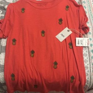 Lucky brand pineapple shirt